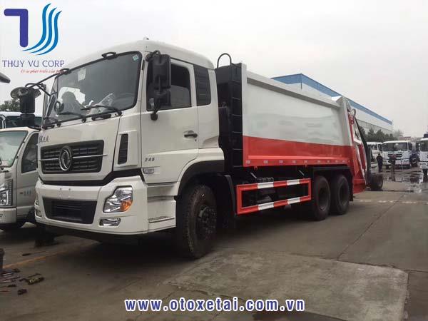 Xe cuốn ép rác dongfeng 3 Chân 22 khối