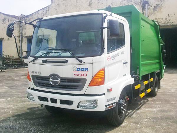 Xe ép chở rác Hino 9 khối FC