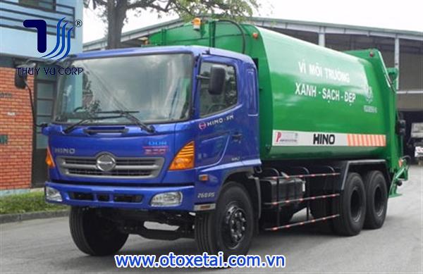 Xe Cuốn Ép Chở Rác Hino 22 Khối