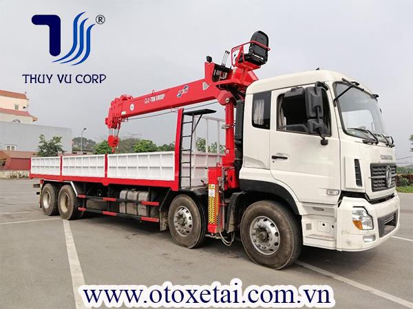 Xe Tải Dongfeng Gắn Cẩu Atom 12 Tấn