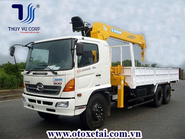 Xe Tải Hino FL gắn cẩu Soosan 7 tấn SCS746L