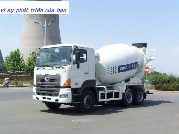 Xe trộn bê tông Hino 10 khối