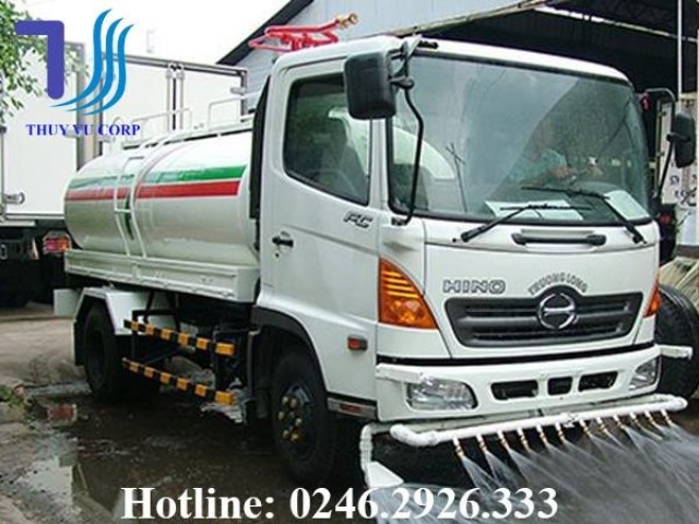 xe tưới nước rửa đường 9 khối